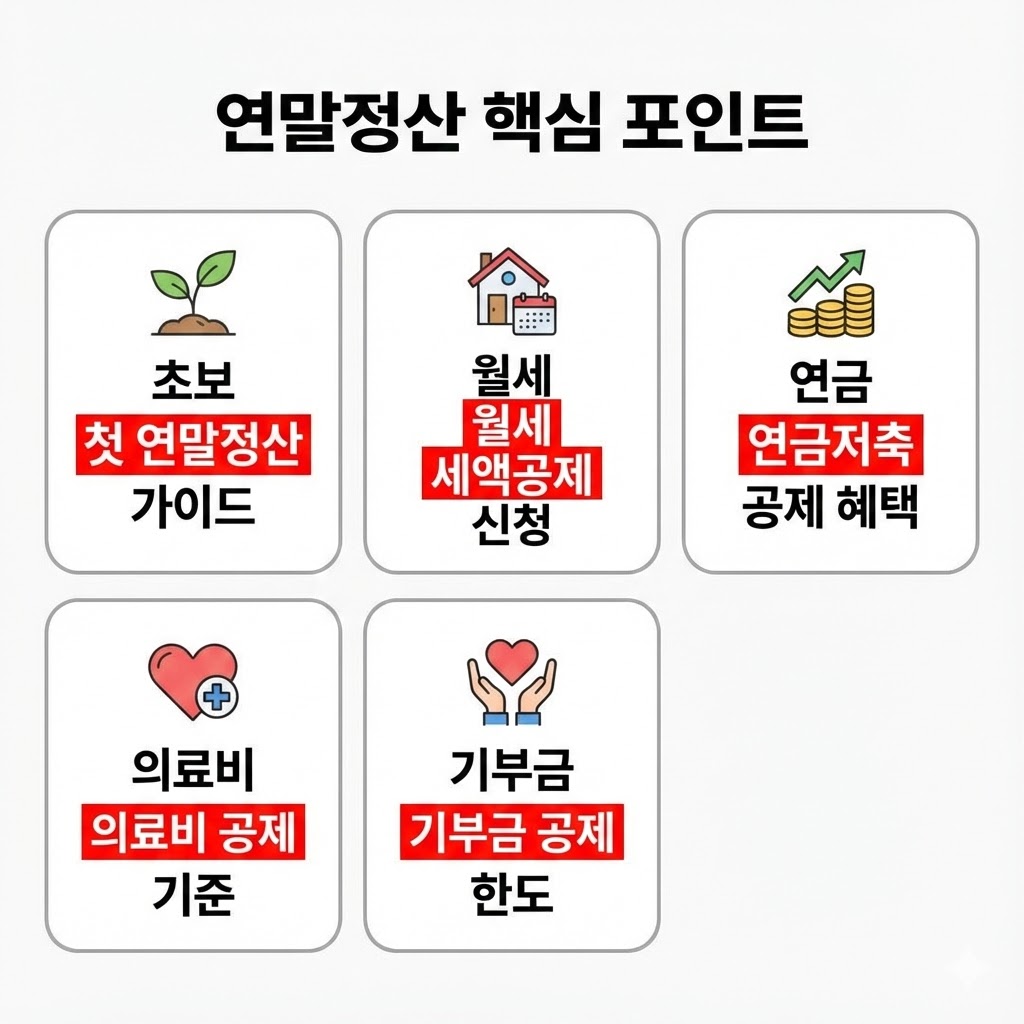 2026 연말정산 완전정복 목차 가이드: 클러스터 링크 모음(직장인용)