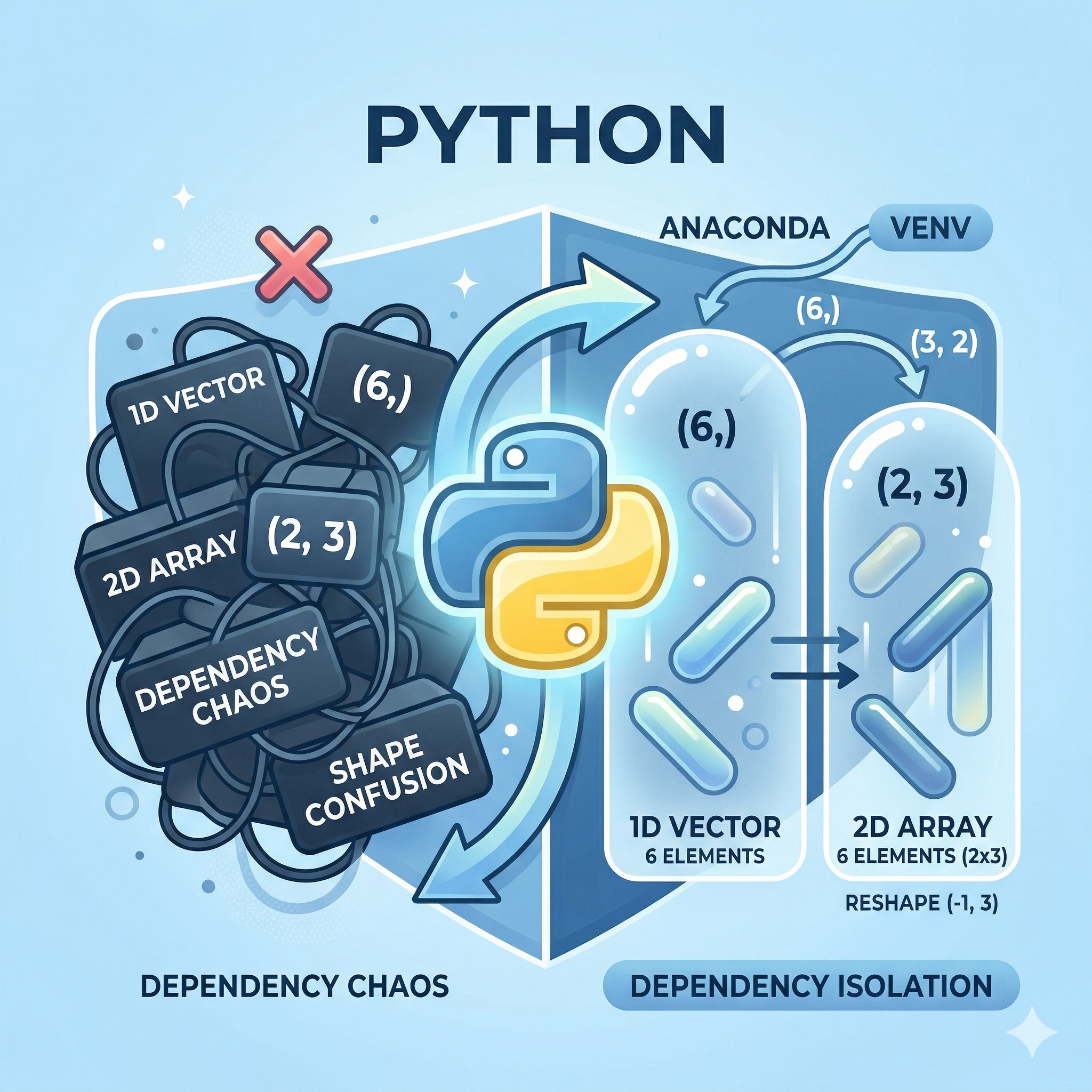 NumPy shape와 reshape의 결정적 차이