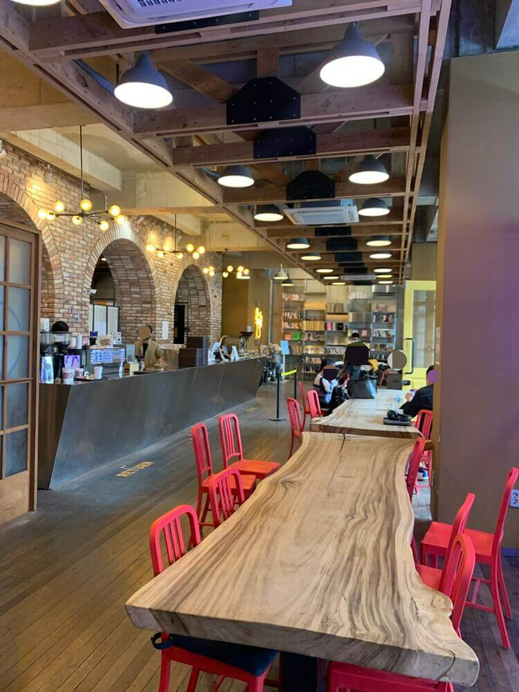 카페 1층 내부모습, 주문하는 곳