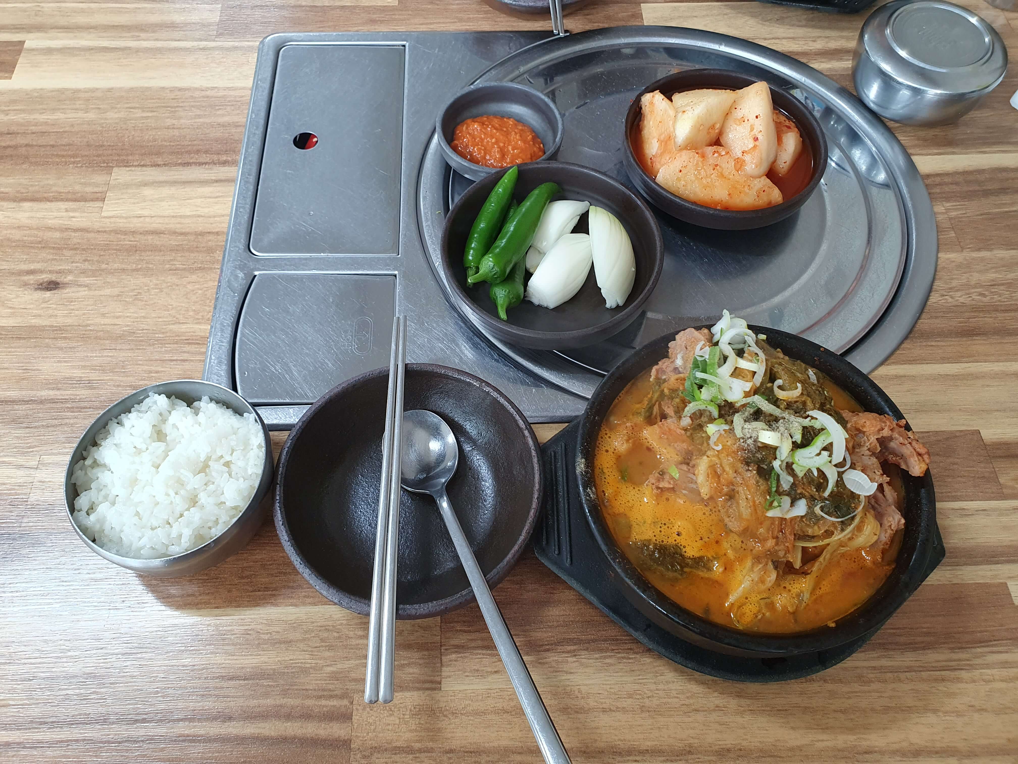 양산 물금 맛집 가마솥뚝배기-주문 메뉴(뼈다귀해장국 곱빼기-10,000원)