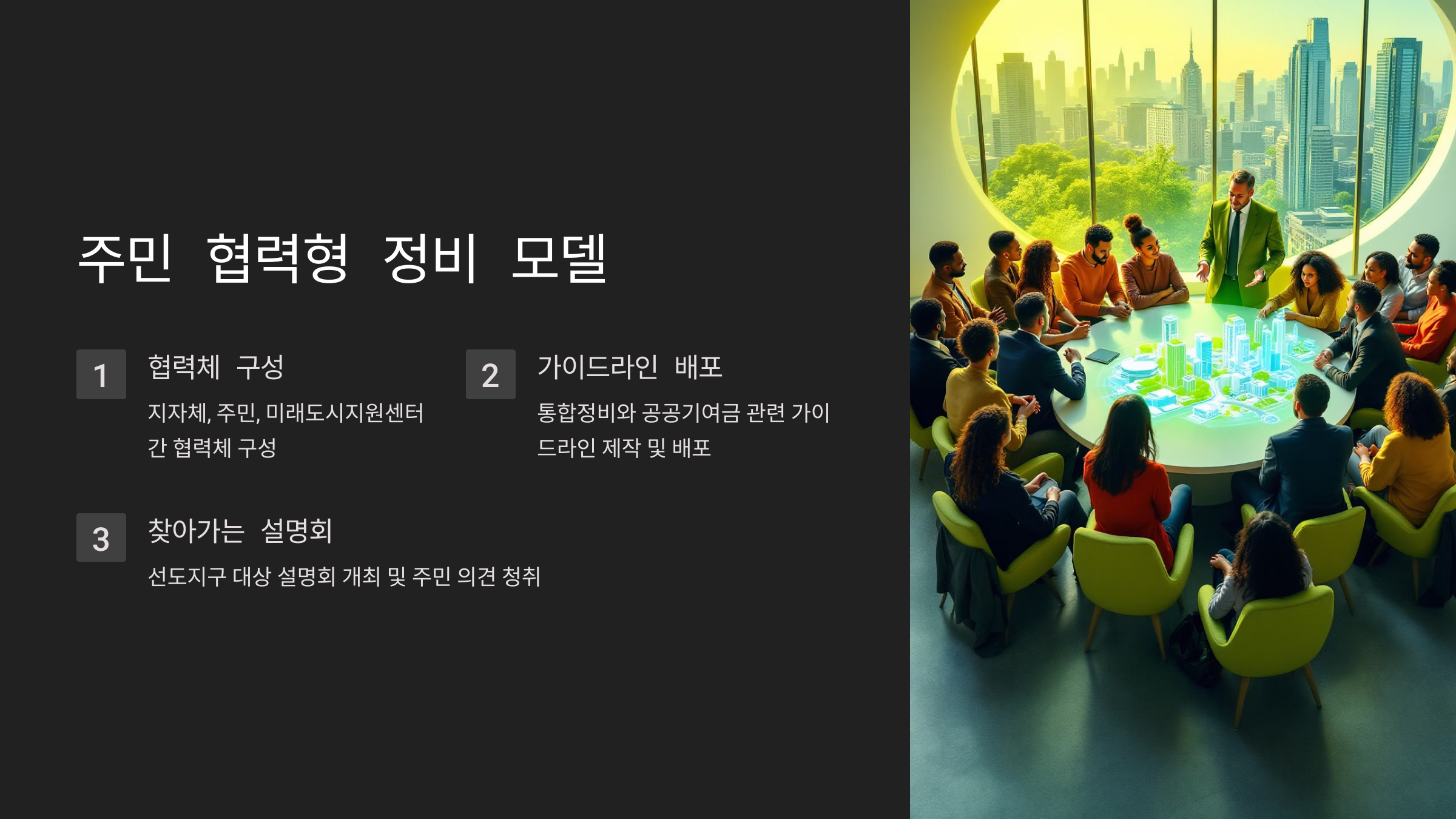 주민 협력형 정비 모델