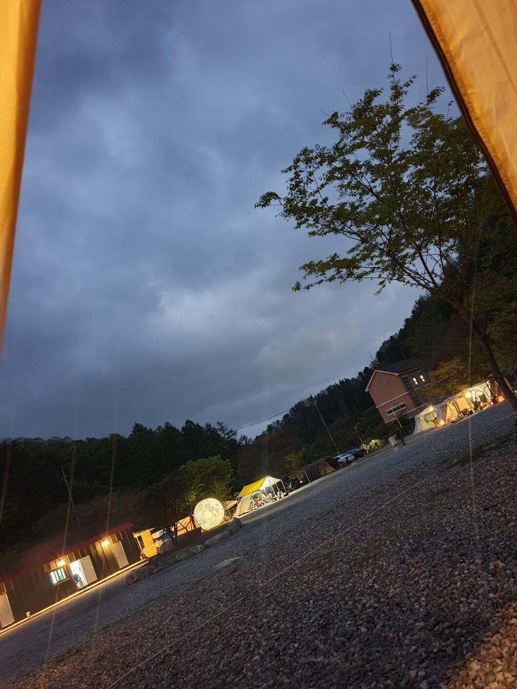 캠핑장 야경