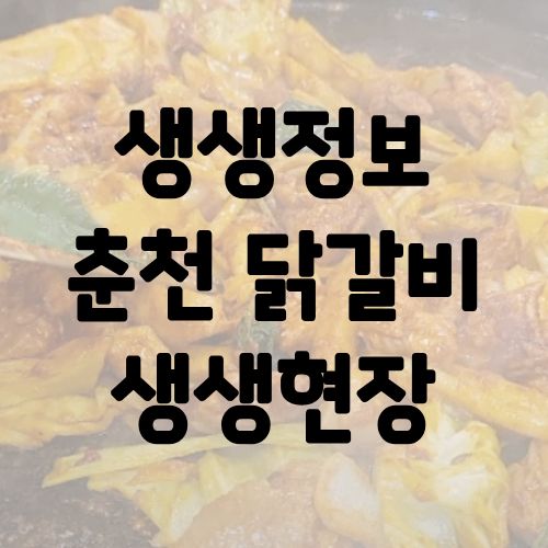 생생정보 춘천 닭갈비 생생현장
