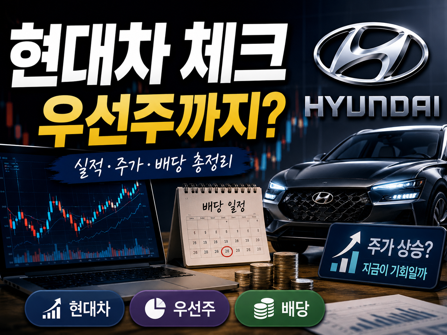 현대차 주가 80.6% 급증 검색, 우선주까지 보는 이유