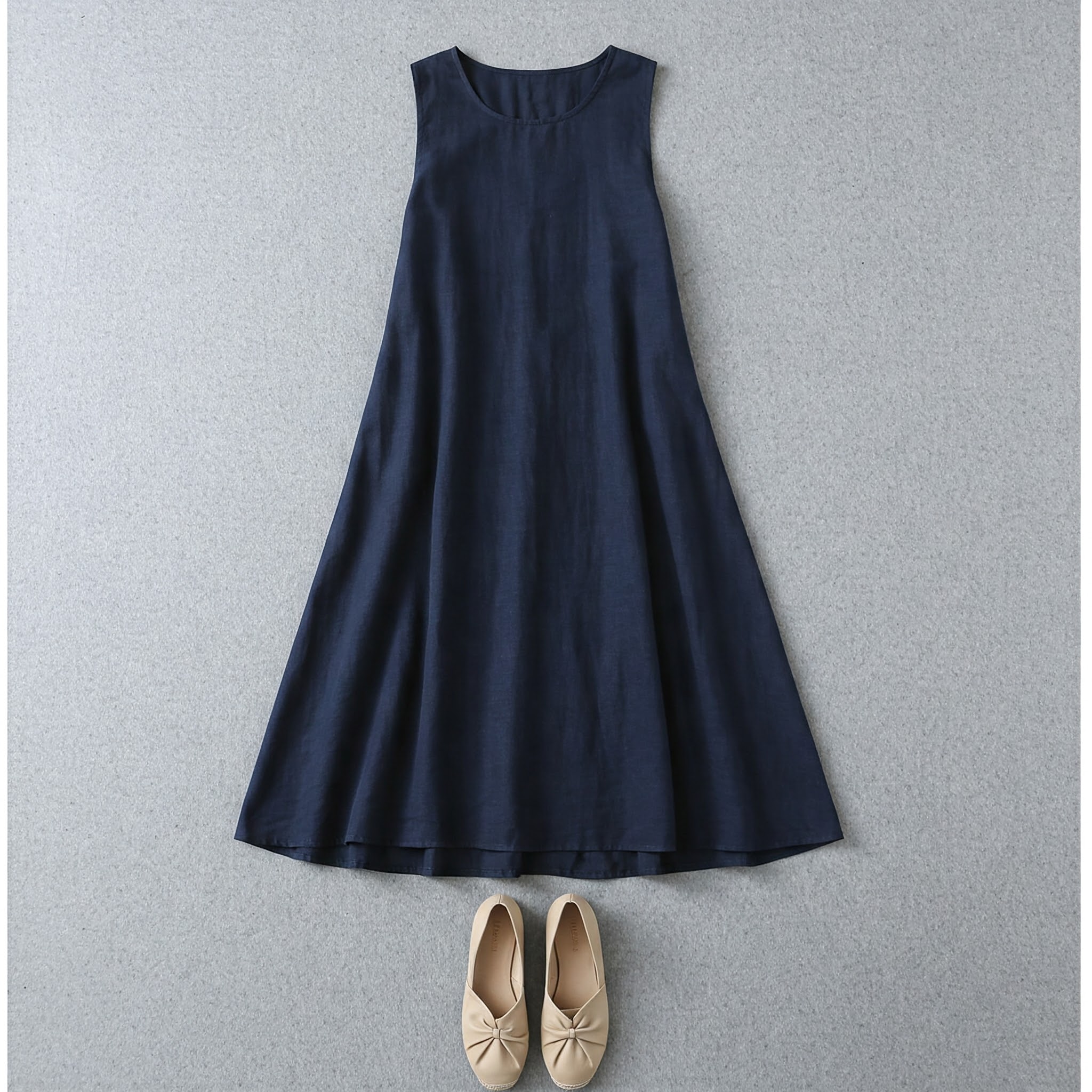 트라페즈 실루엣 A라인 원피스