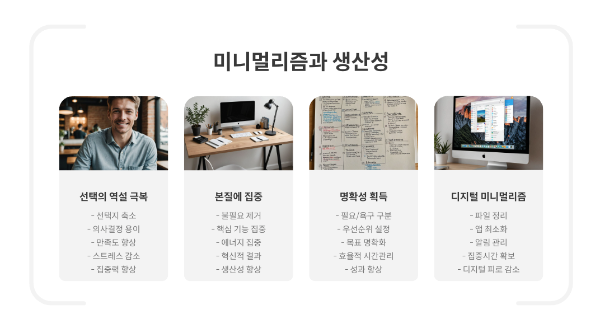 미니멀라이프로 업무 효율성을 높이는 방법
