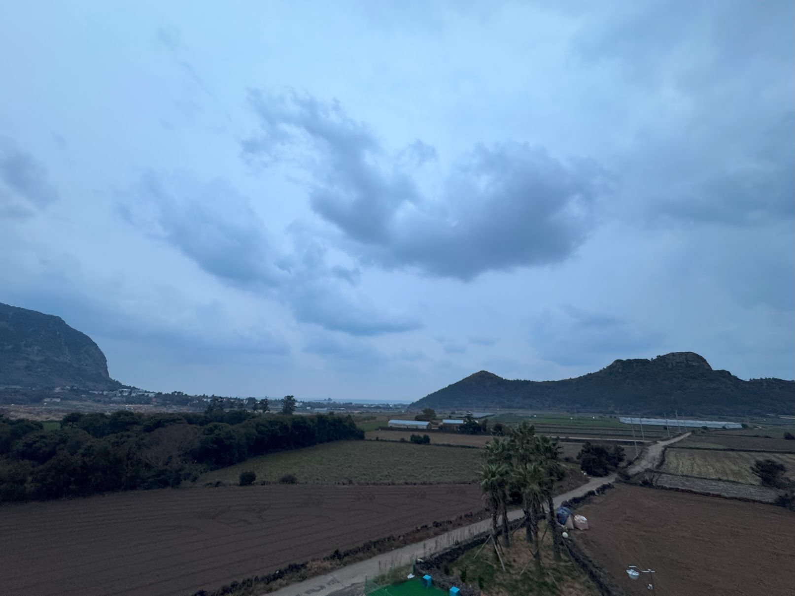 제주 산방산 호텔 방 앞 전경