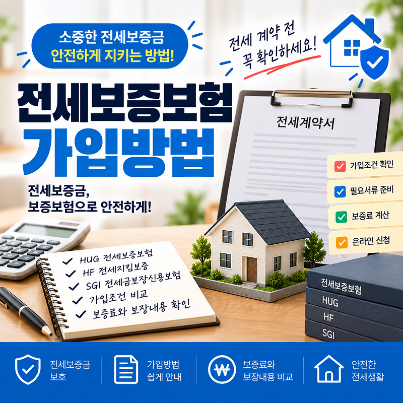 전세보증보험 가입방법