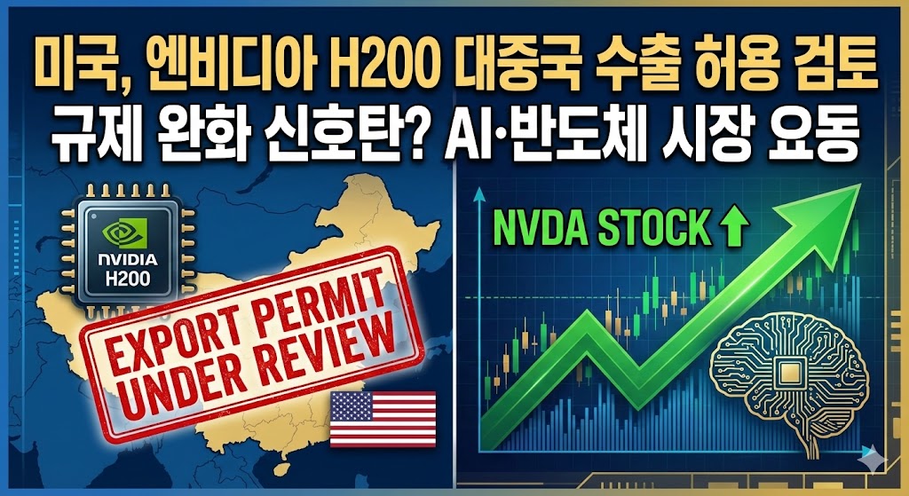 미국 정부 엔비디아 H200 대중국 수출 허용 검토 및 반도체 시장 영향