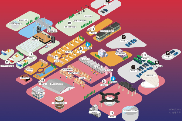 여주도자기축제 주차장약도이미지
