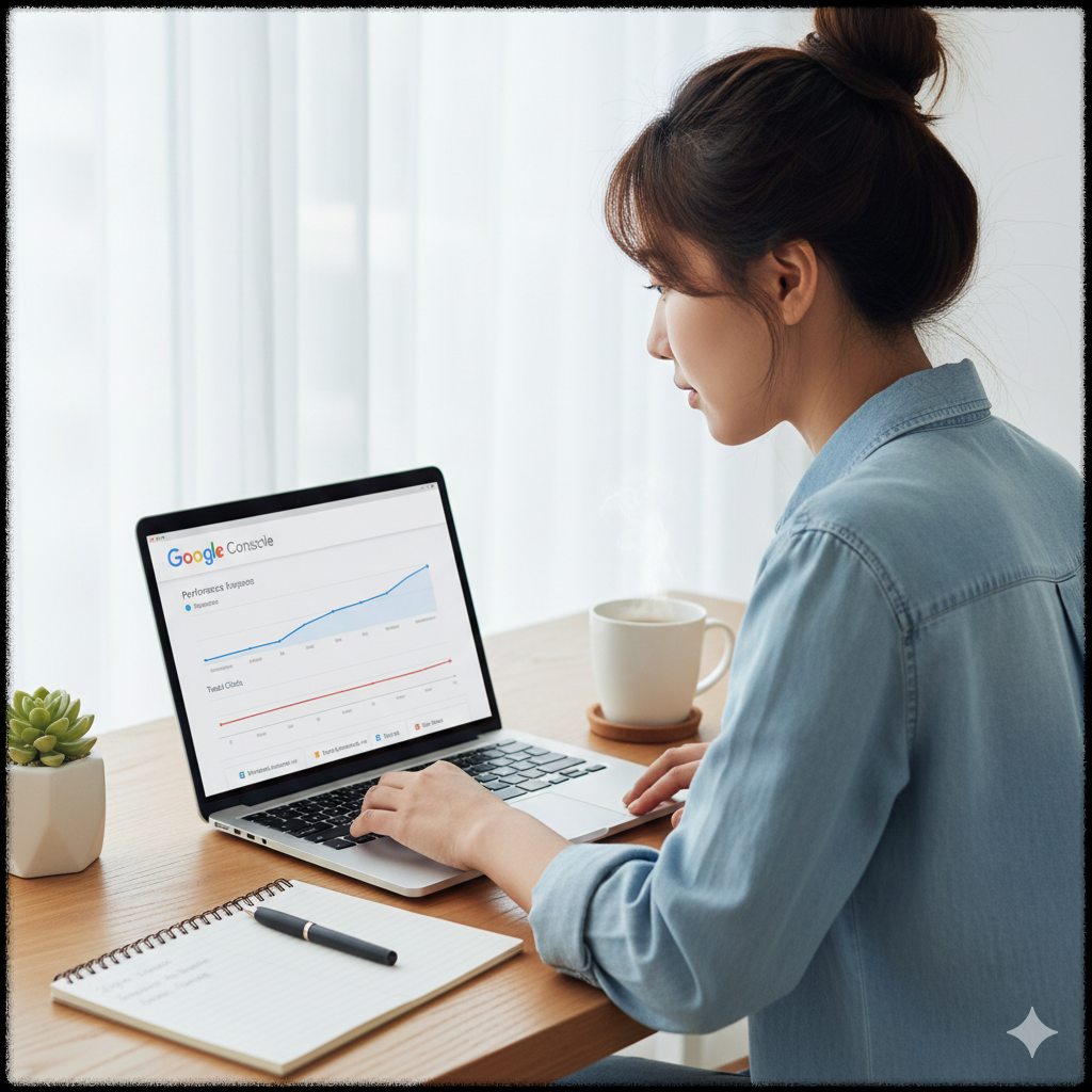 검색 의도를 분석하며 키워드 가능성을 검토하는 모습