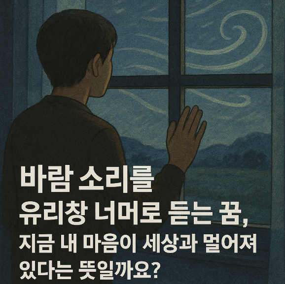 바람 소리를 유리창 너머로 듣는 꿈
