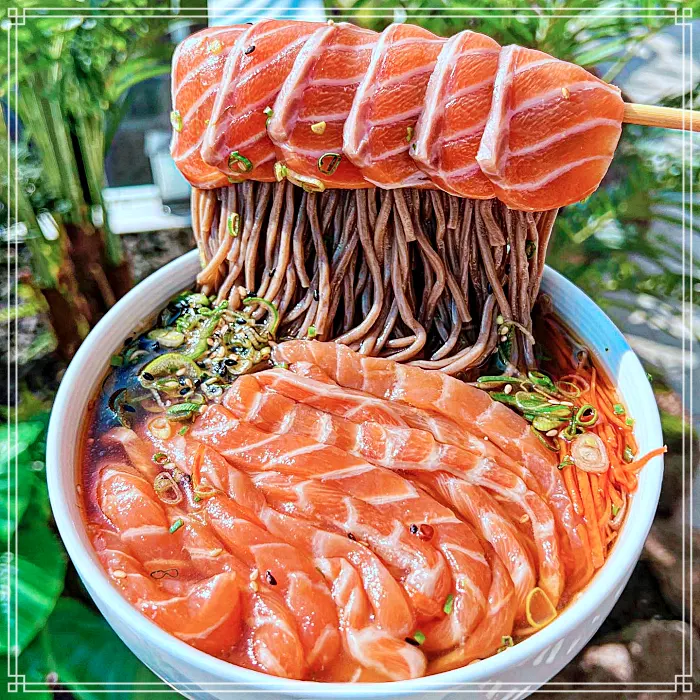 서울숲, 성수, 뚝섬 맛집 토마토 연어 국수, 대게 딱지장