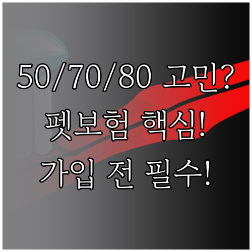 반려동물 펫보험 보상 비율 50 70..