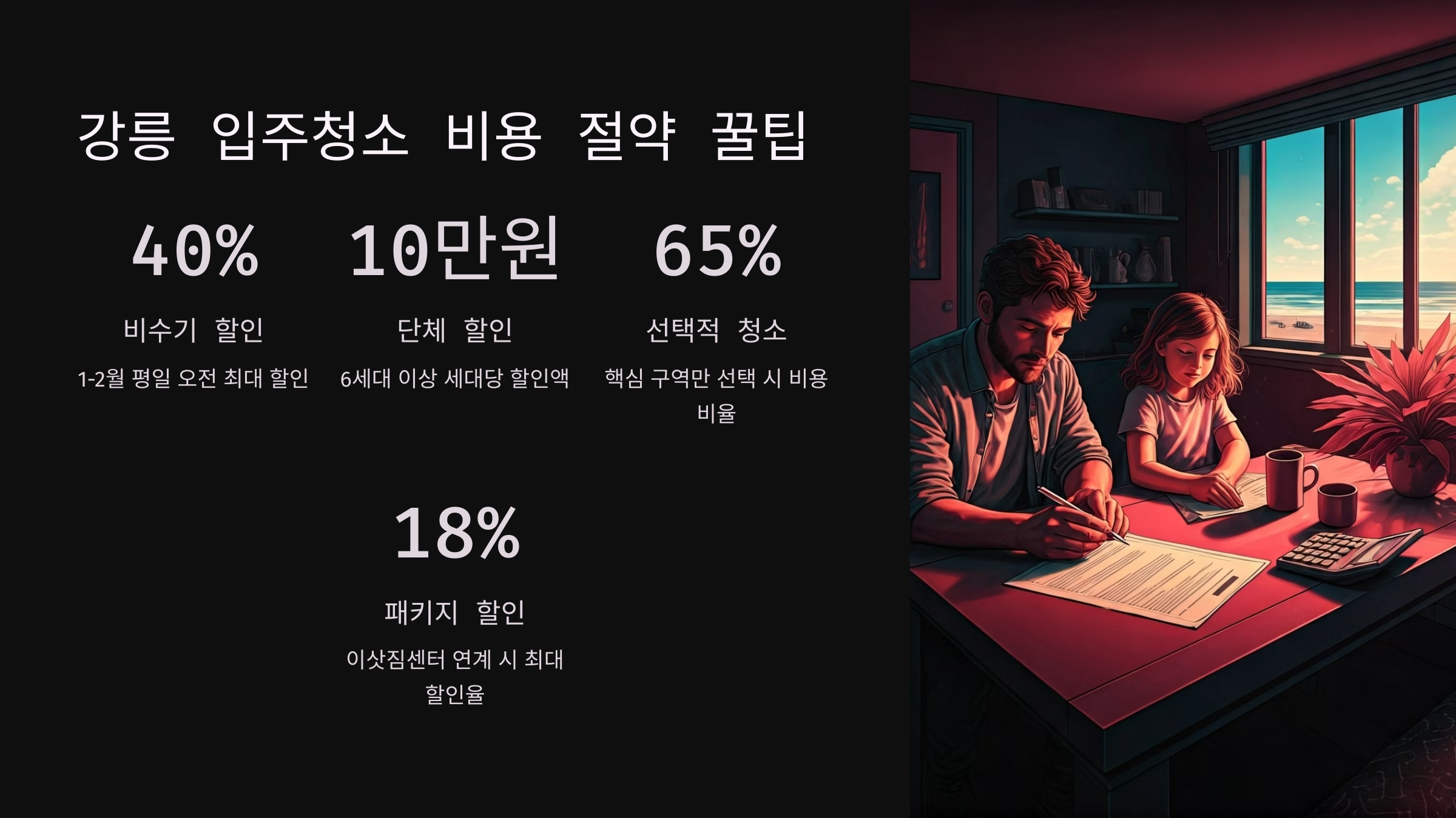 강릉 입주청소 비용 절약 팁