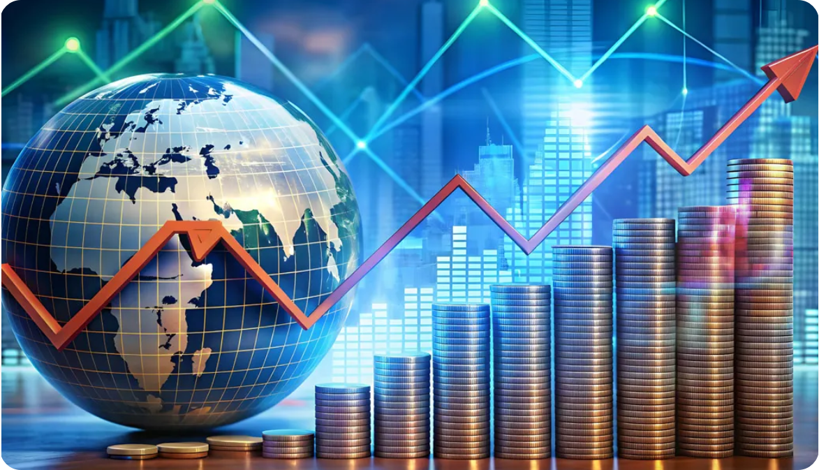 세계 GDP 성장률과 주가지수 수익률 상관관계
