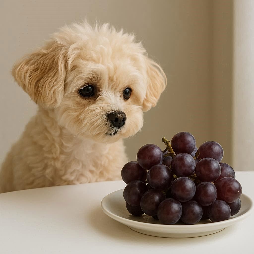 강아지와-포도