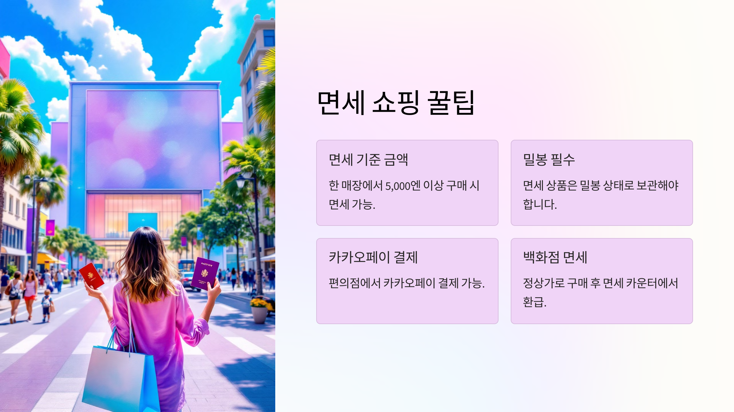 후쿠오카 면세 쇼핑 꿀팁