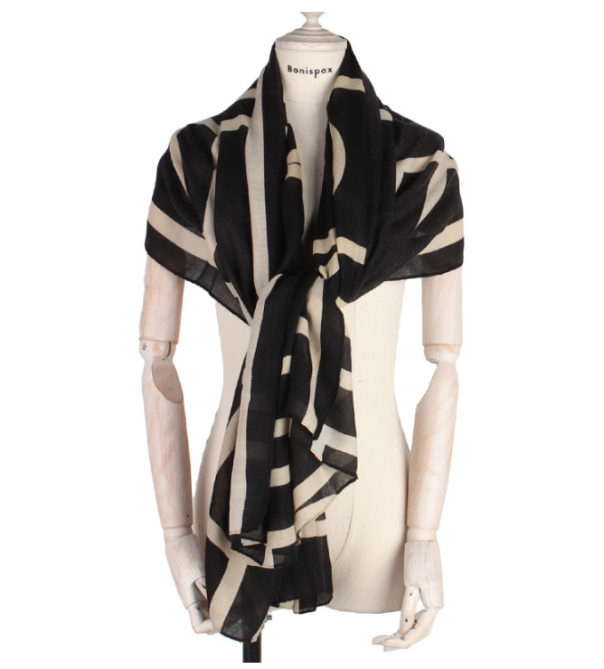 도형 패턴 스카프