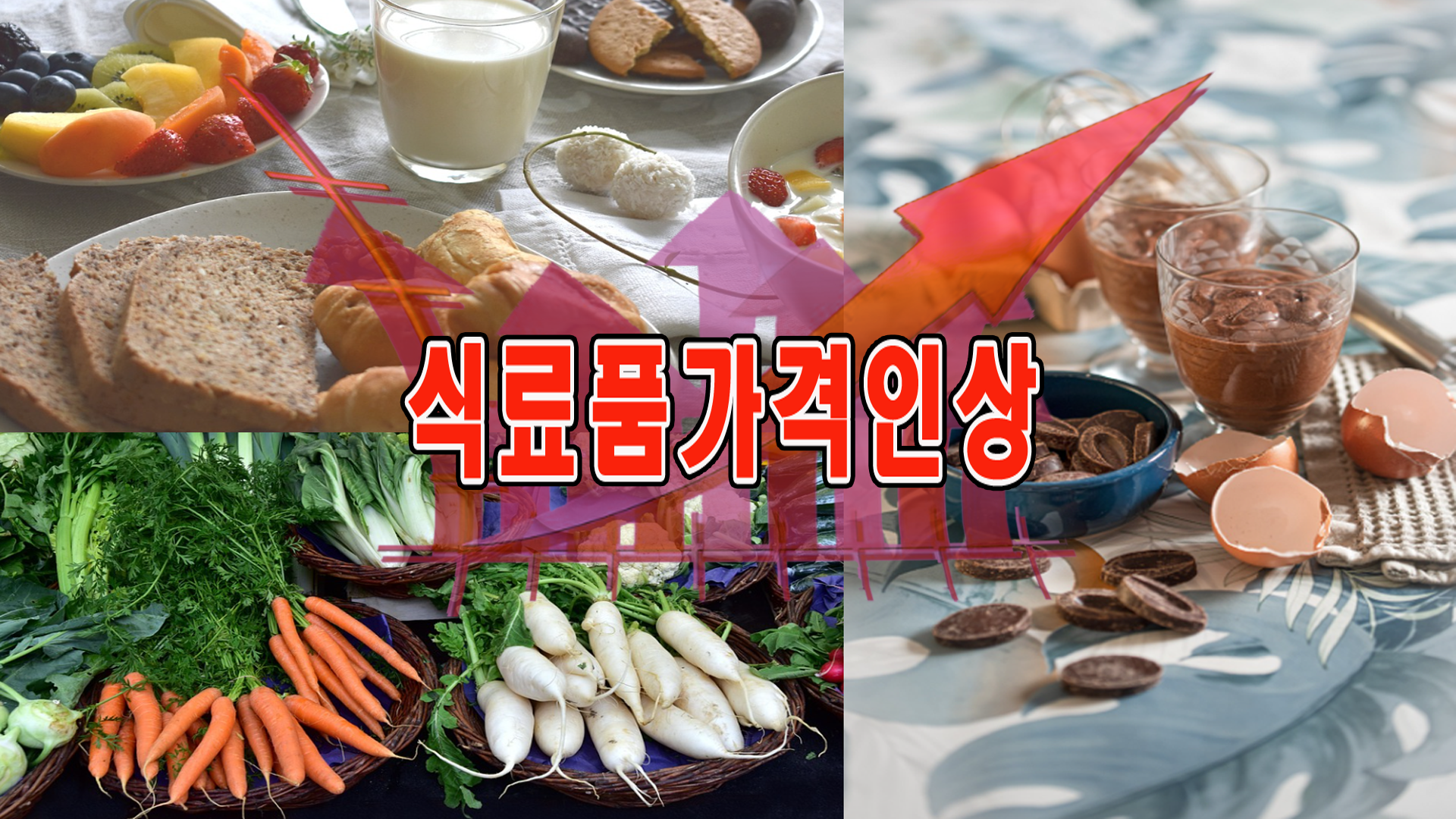 최근 식료품 가격 인상 관련 이미지