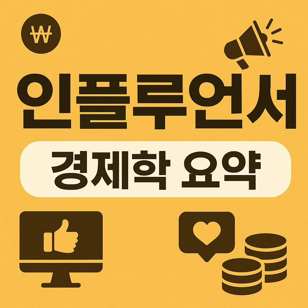 인플루언서 경제학 요약