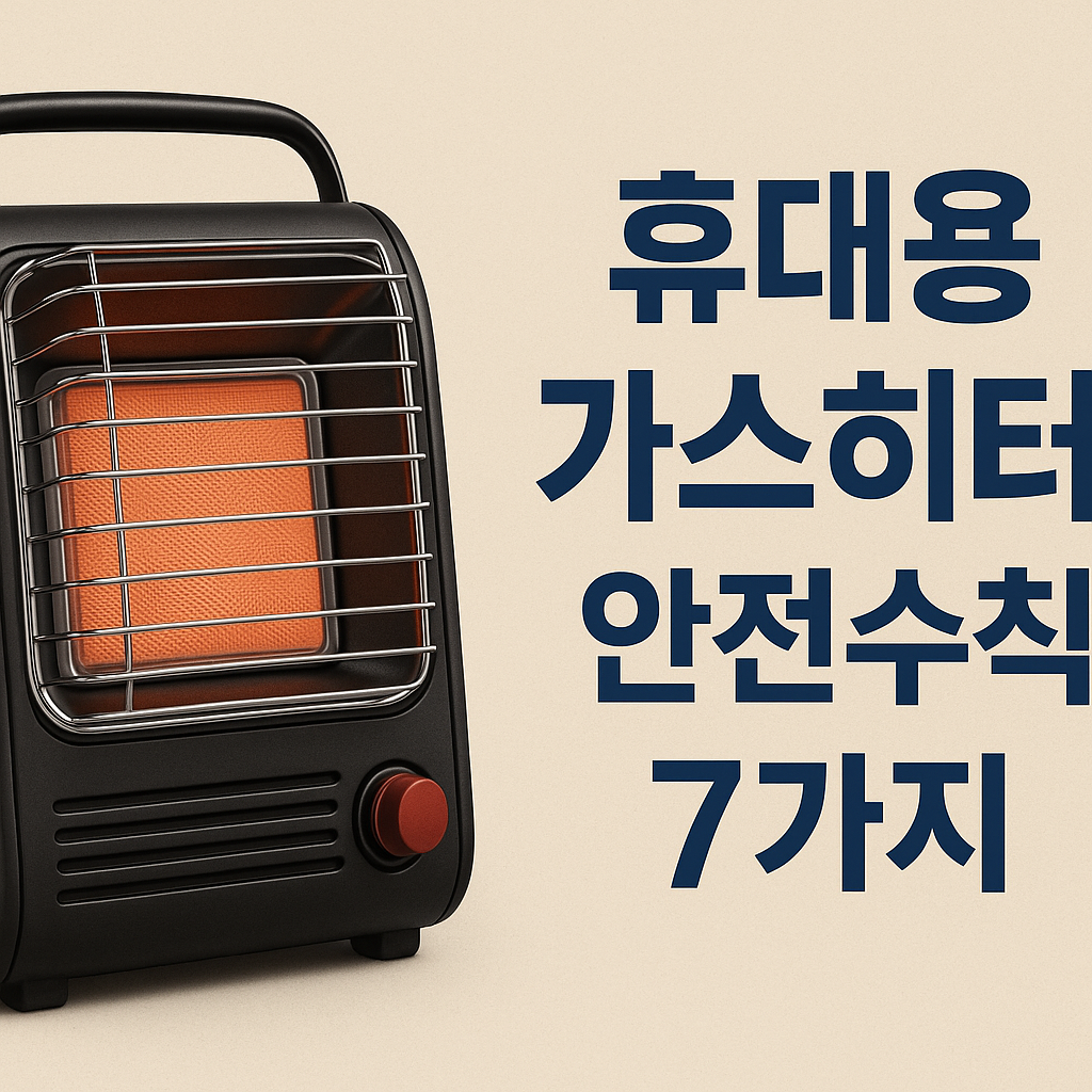 “휴대용 가스히터 사용법 & 안전 팁 총정리! 캠핑 초보를 위한 필수 가이드”
