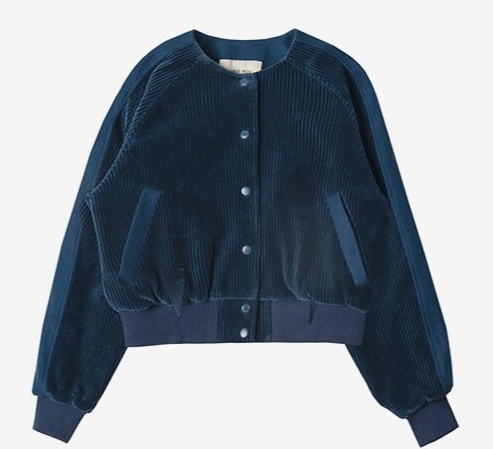 TEDDINGTON Velvet corduroy blouson jumper / AND YOU