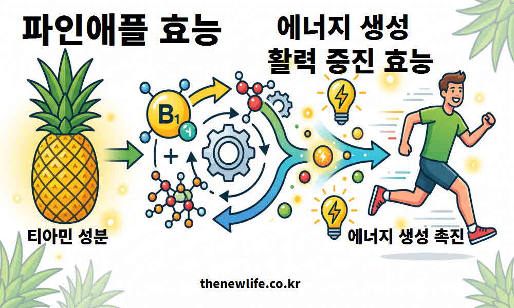 파인애플 효능 에너지 생성 활력 증진