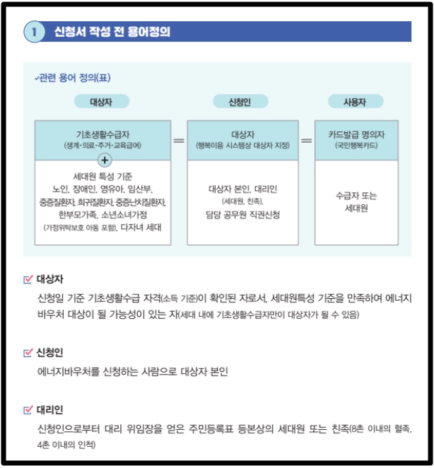 에너지바우처 신청조건,신청방법,사용방법 3분확인