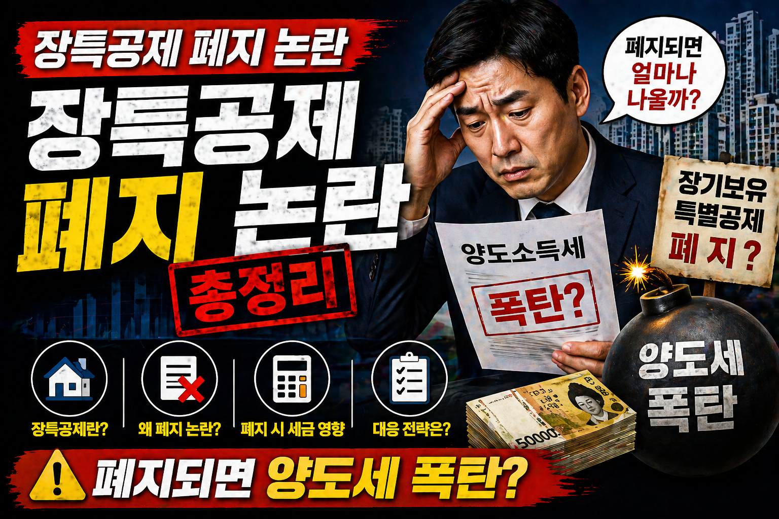 장특공제 폐지 논란 총정리｜폐지되면 양도세에 미치는 영향