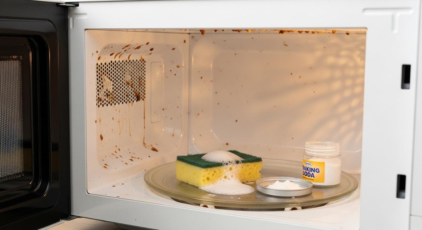 세척 귀찮음 소형 전자레인지 문제 해결