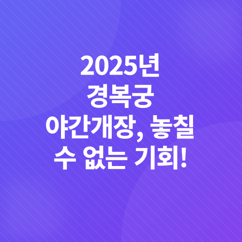 경복궁 야간개장_1