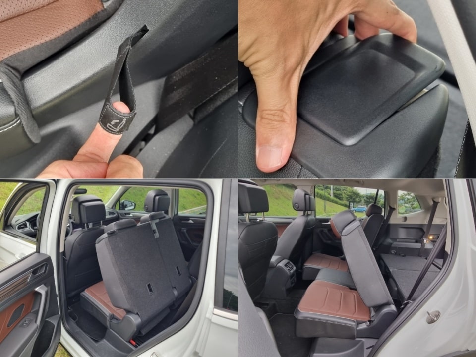 티구안 올스페이스에서 3열로 향하는 과정을 모았습니다.