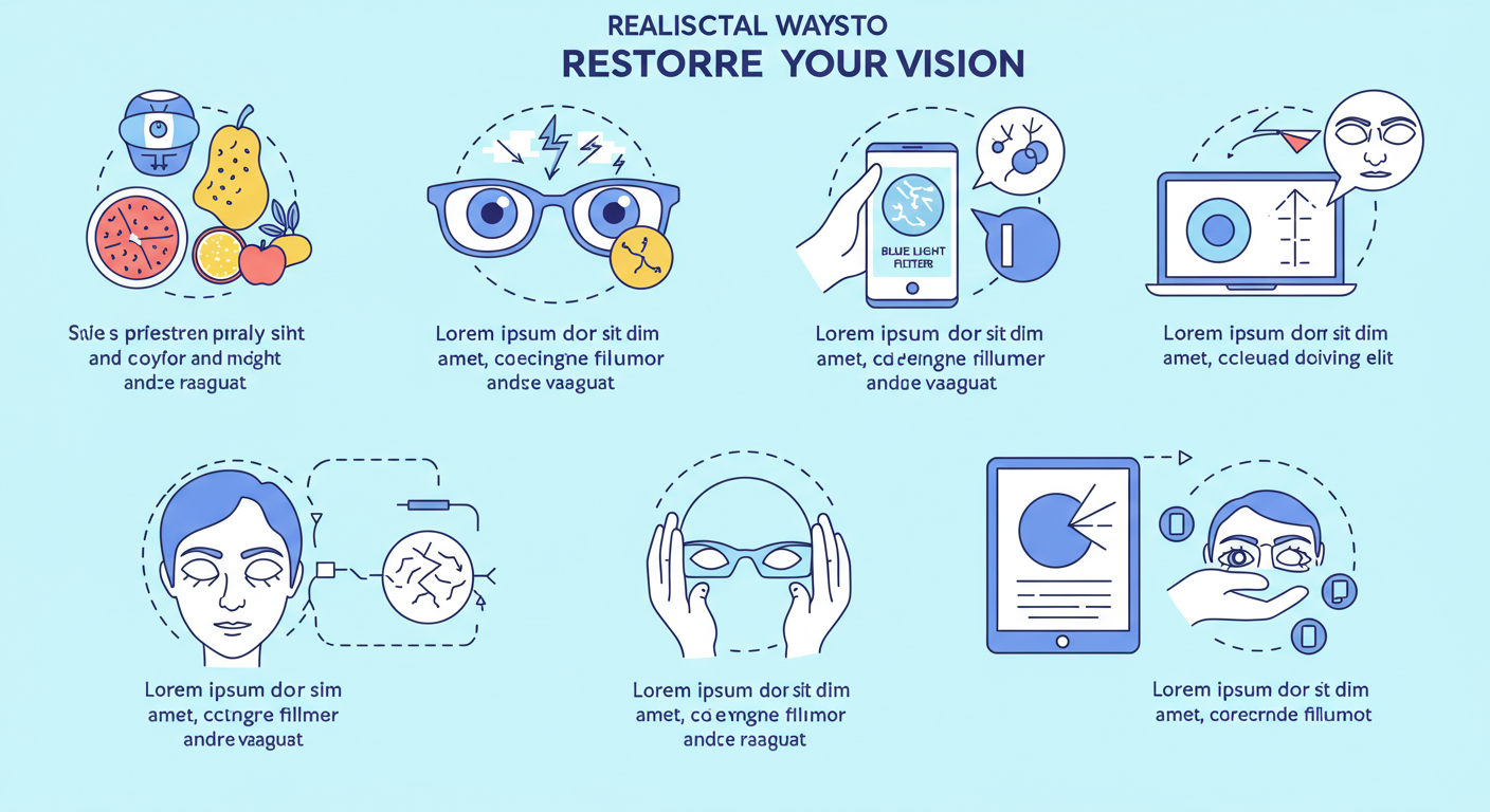 시력 회복하는 현실적인 방법 일상에서 실천하는 눈 건강 관리법