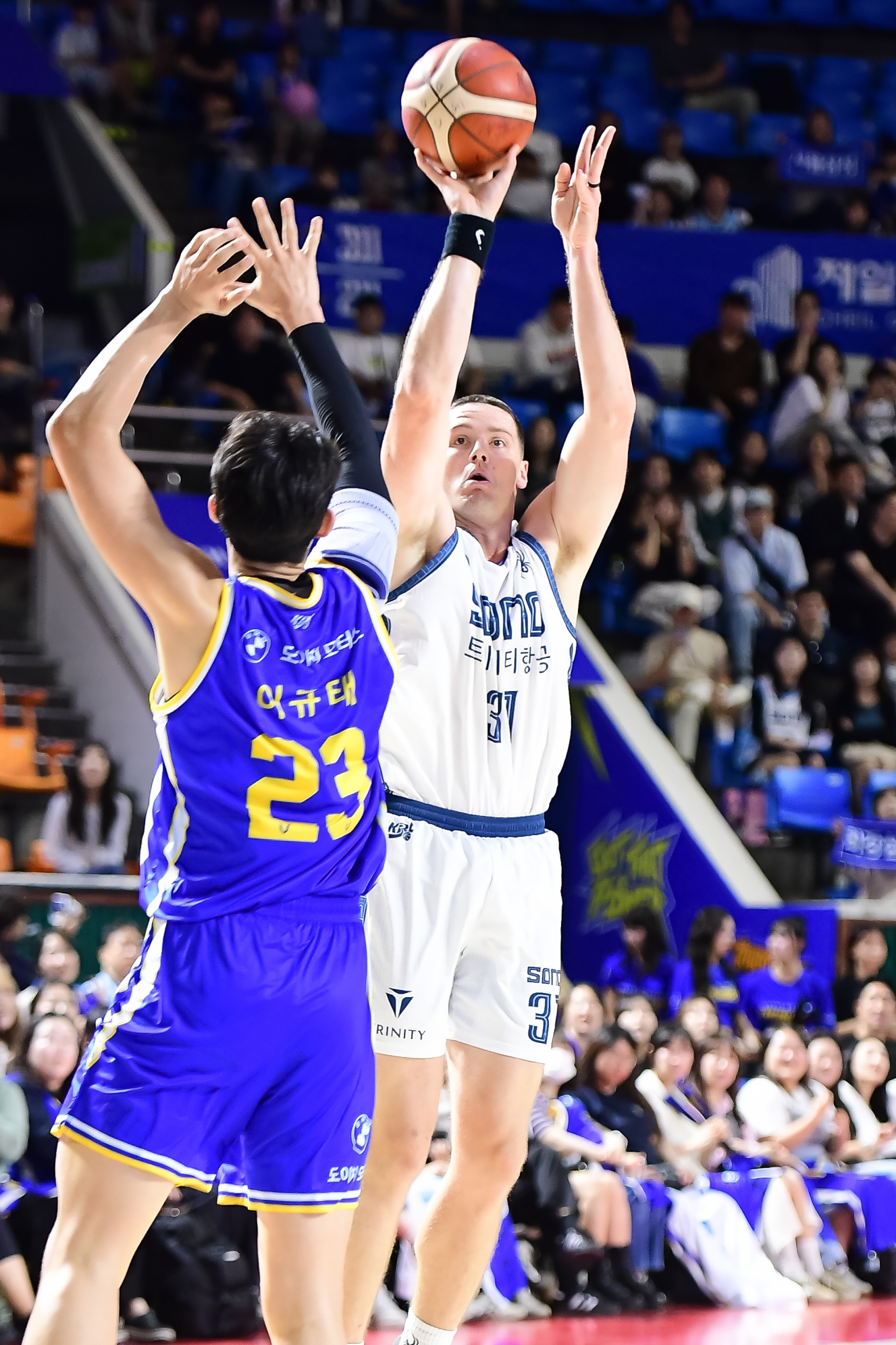KBL 고양 소노 선수 슛 던지는 모습
