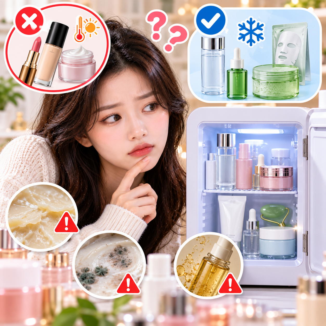 화장품 냉장고에 넣어도 될까