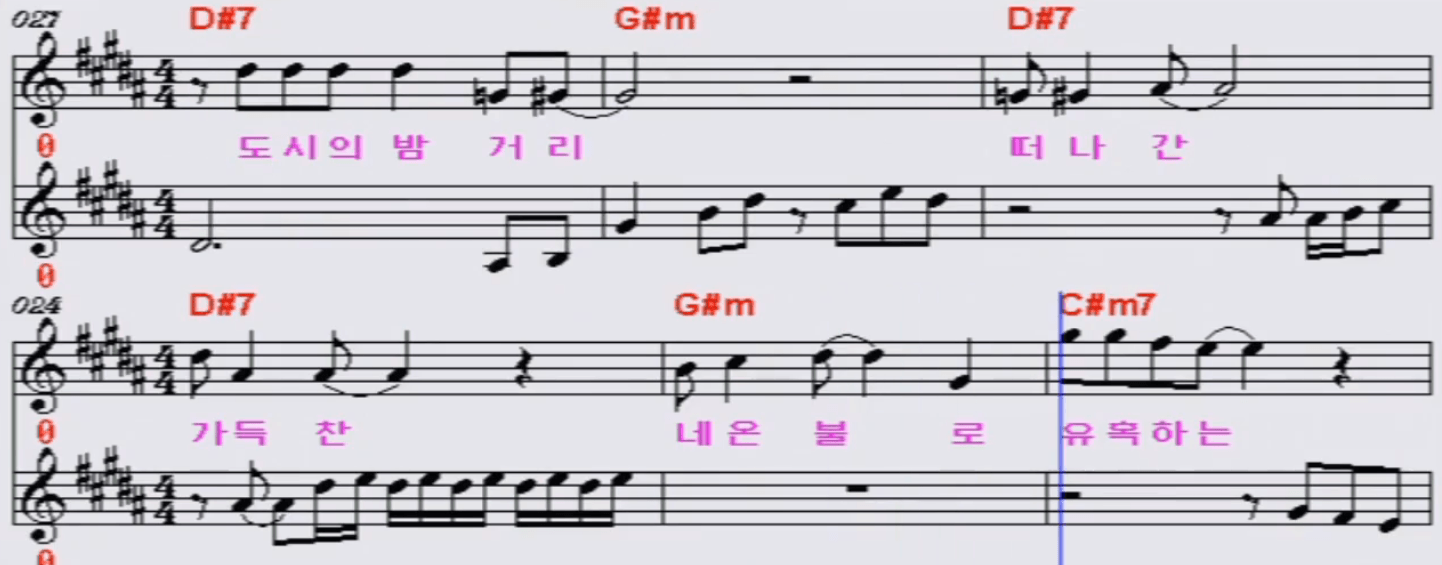 현숙 춤추는 탬버린 악보