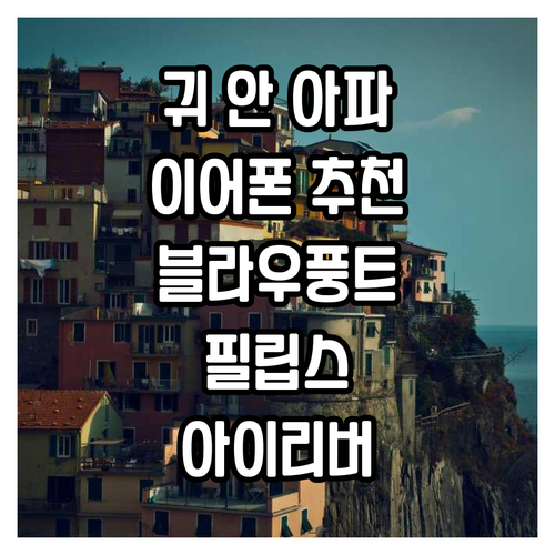 귀 안 아픈 이어폰 추천! 블라우풍트..