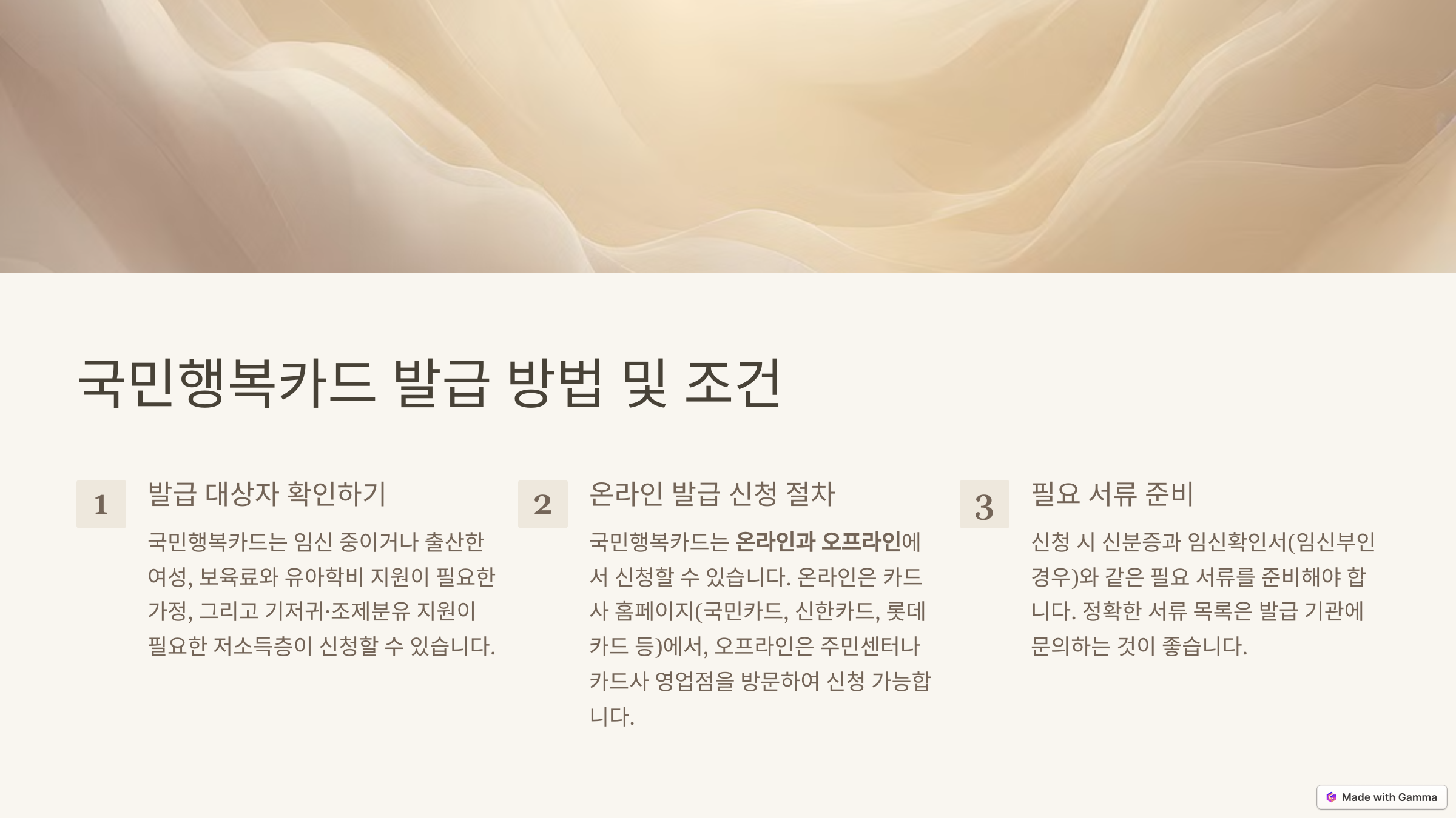 국민행복카드 잔액조회 발급 방법 총정리