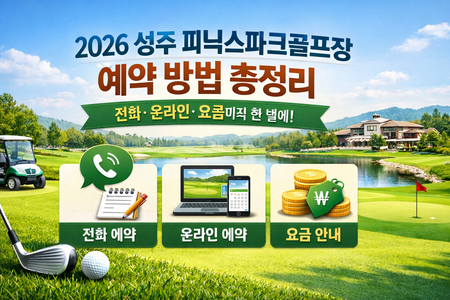 2026 성주 피닉스파크골프장 예약 방법 총정리 ⛳ 전화·온라인·요금까지 한 번에!