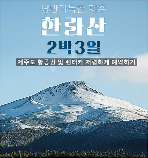 제주속으로 항공권 및 렌터카 안내