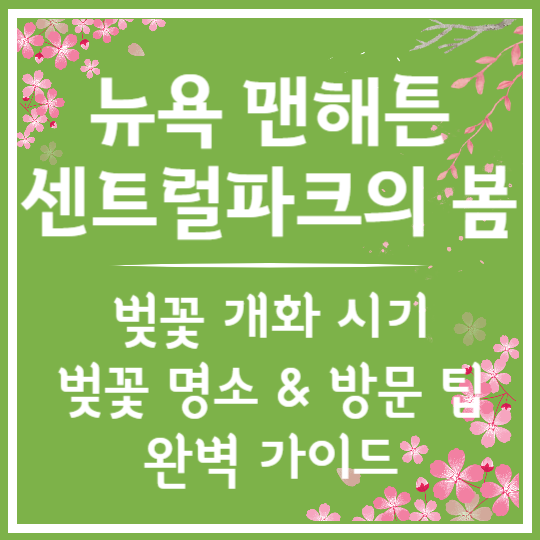뉴욕 맨해튼 센트럴파크의 봄