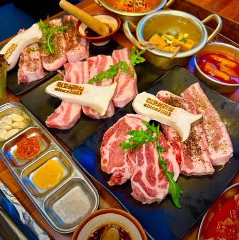 목살 + 삼겹살