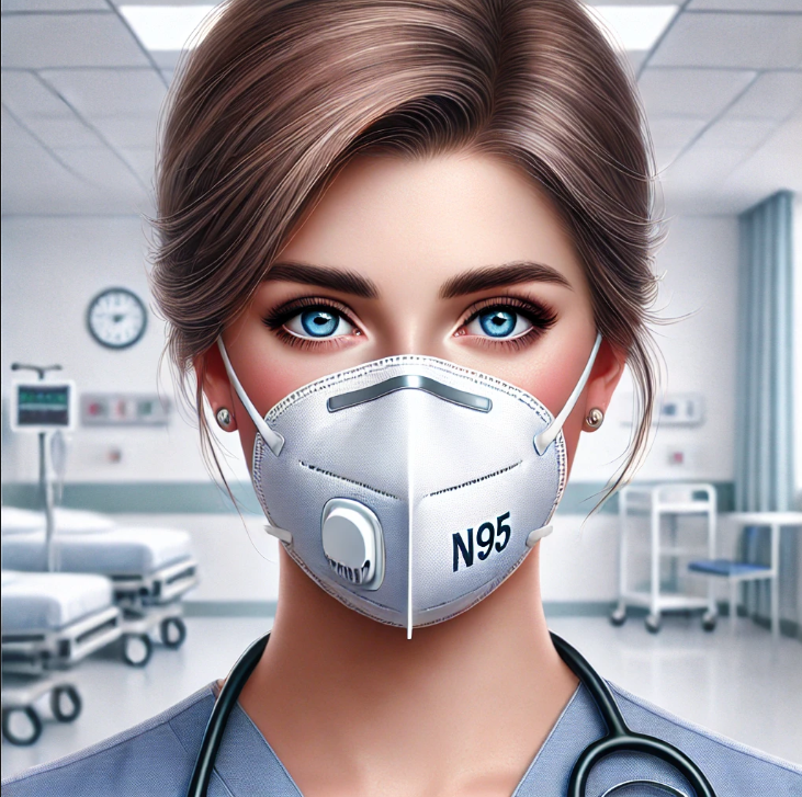 중증급성호흡기증후군(SARS) 예방 N95 마스크 착용