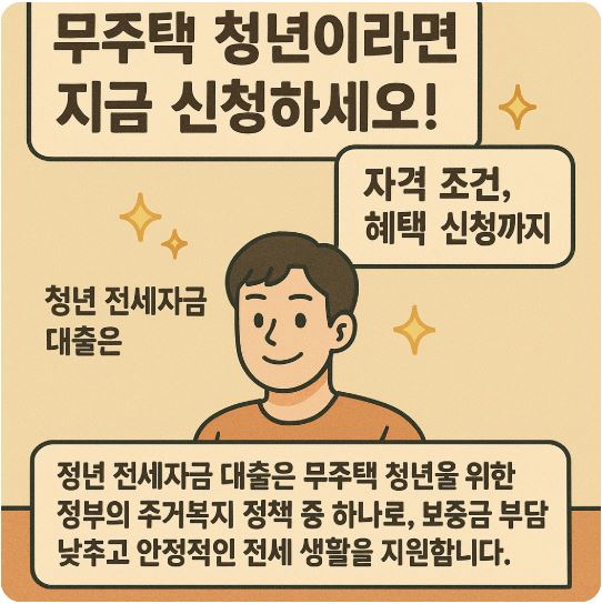 무주택 청년이라면 꼭 신청-청년 전세자금 지원 자격조건