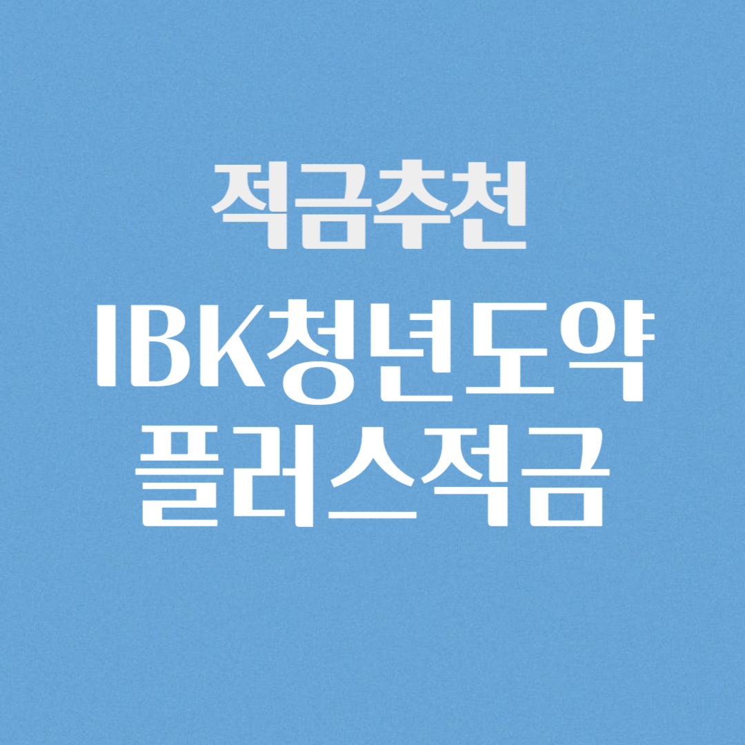 IBK청년도약플러스적금