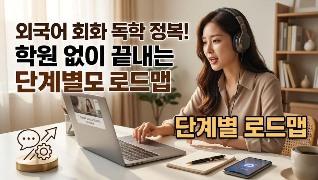 외국어 회화 독학 (이해 가능한 입력, 쉐도잉, 독백)
