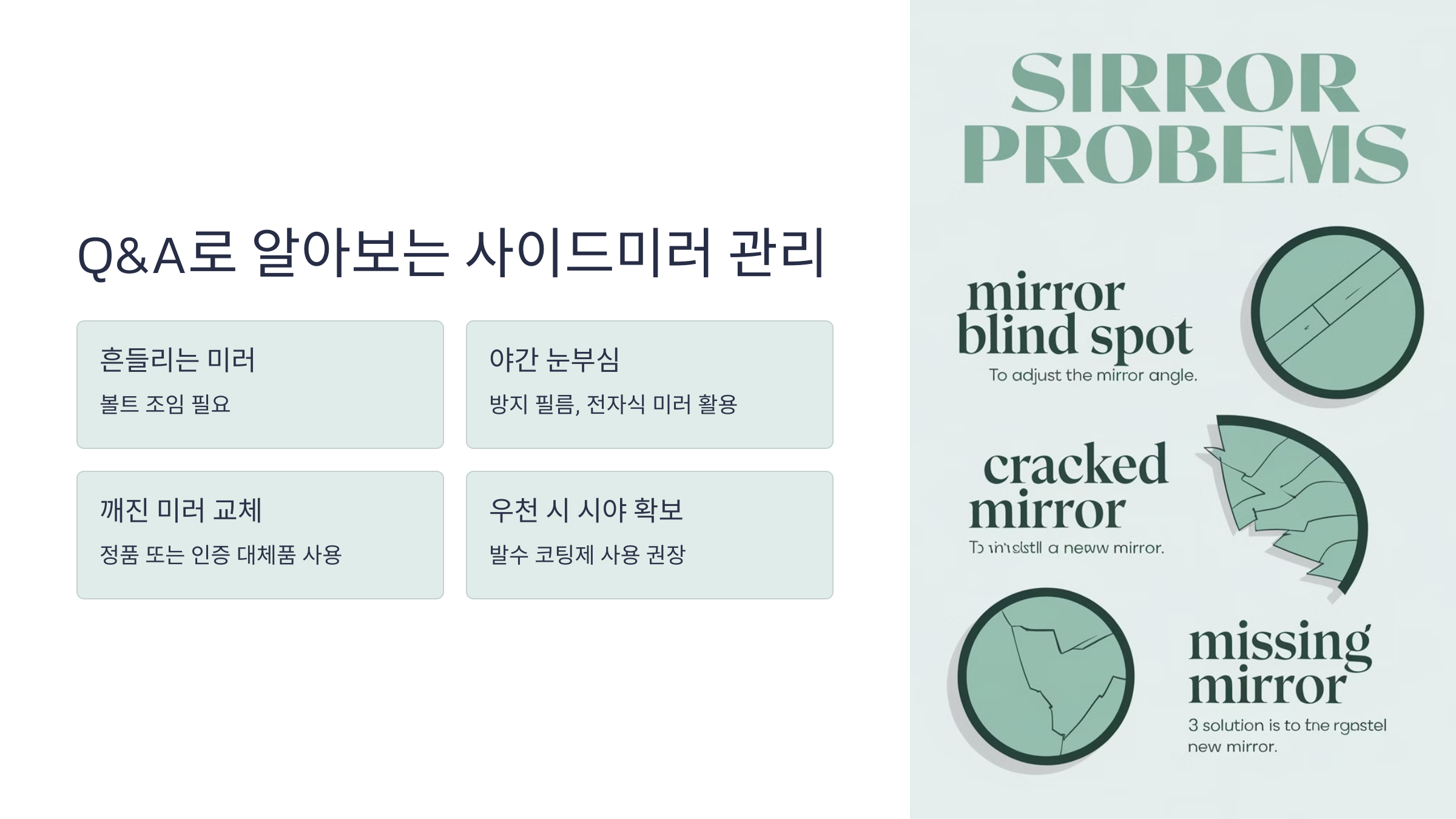 ✅ 4. Q&amp;A로 알아보는 사이드미러 관리