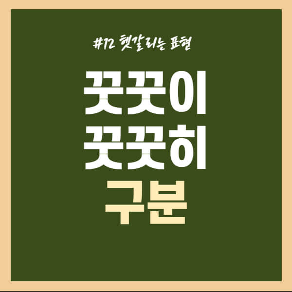 꿋꿋이-꿋꿋히-올바른-표현