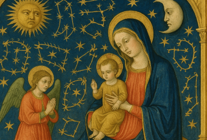 종교화에 숨은 별자리와 해·달의 위치